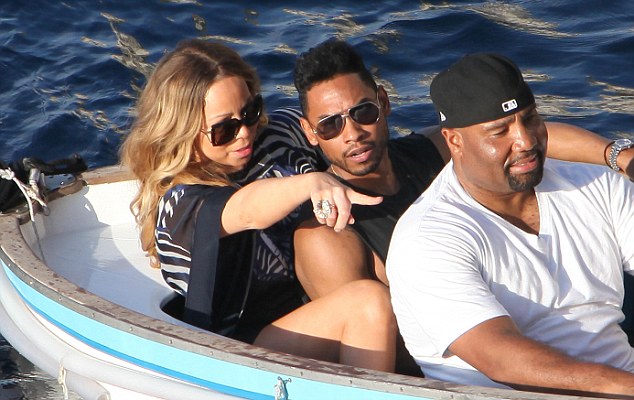 EXCLUSIVE: **NO WEB UNTIIl June 19th 12pm**Mariah Carey and Miguel Jontel Pimentel in the blue grotto