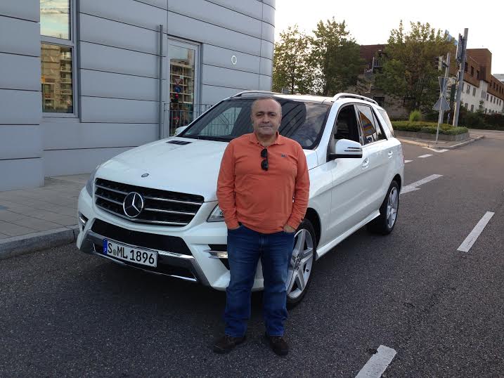 STUTTGARD'DA İKİ GÜN BOYUNCA MERCEDES'İN BU JİPİ ML 350 CDI’YI TEST ETTİM.